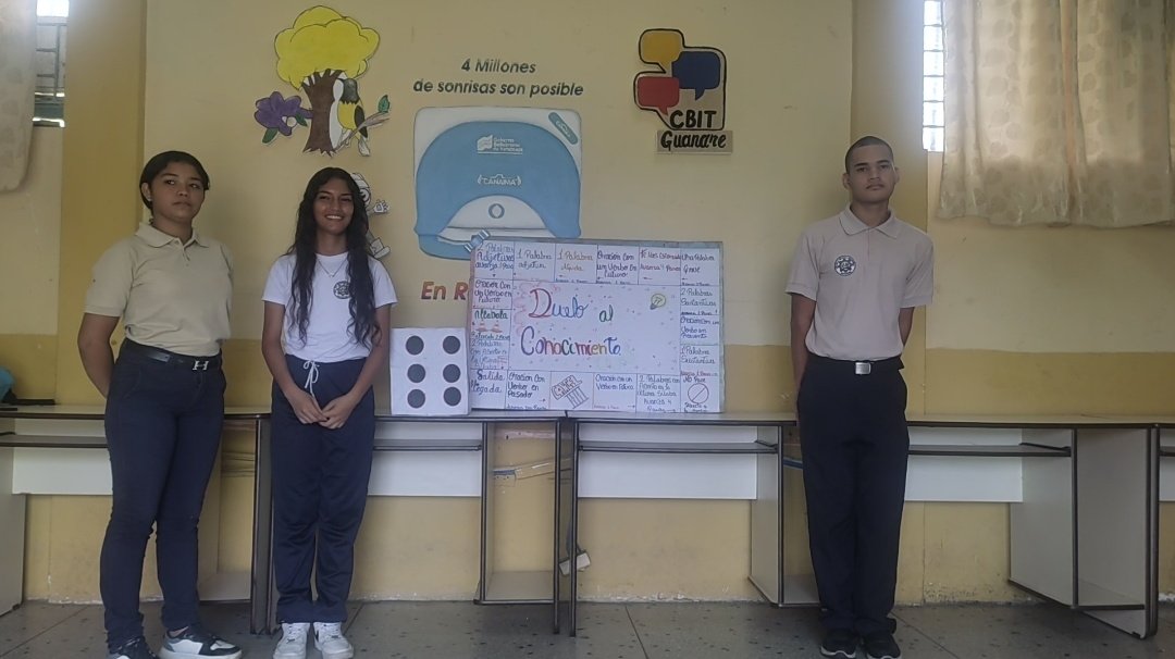 Cbitguanare's tweet photo. Reto de Lenguaje e Idiomas: Duelo al Conocimiento por los estudiantes de 5to año de nuestra Escuela Técnica Guanare @Fundabit_ @fundabitpor https://t.co/AX8nMRMwsi