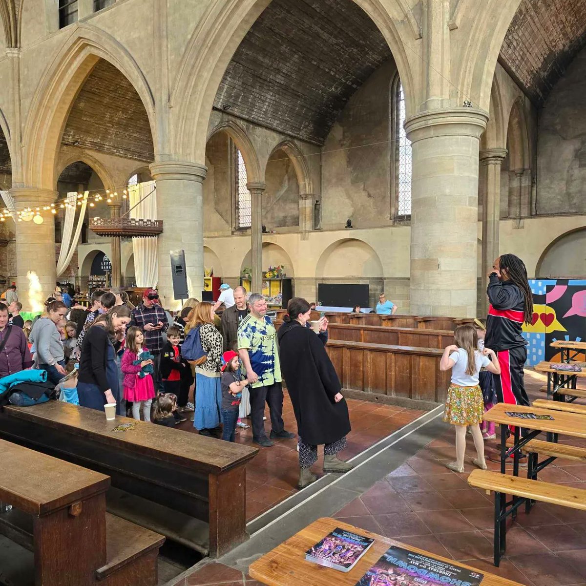WesleyNsereko's tweet photo. Cool kids at the Family Disco, got some amazing artwork &amp; stories. The Contenders impacted local communities, amazing experience! Thanks to @LeftBankLeeds &amp; StrangewaysLeeds. Bonus: @TrueGritWrestle posters! 💪🏾 #Gladiators #Leeds #Yorkshire #ContenderReady https://t.co/nXCaIFTXFv
