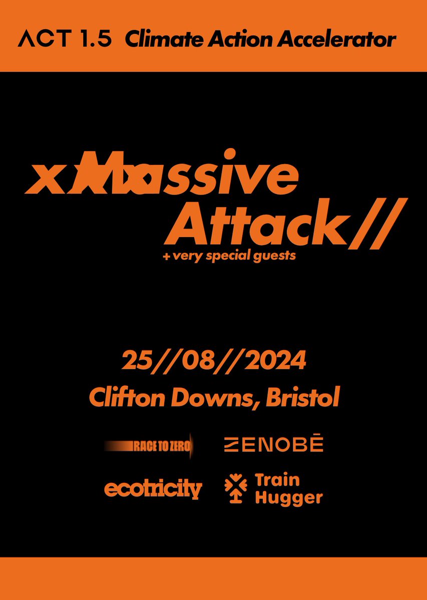 Applications are now live for paid bar roles at the one off Massive Attack gig in Bristol this August Bank Holiday - Sunday 25th. 🍺🌱✨ Apply via the link in our bio. 

#bristol #massiveattack #climateactivism #bristolgigs #barwork #festival