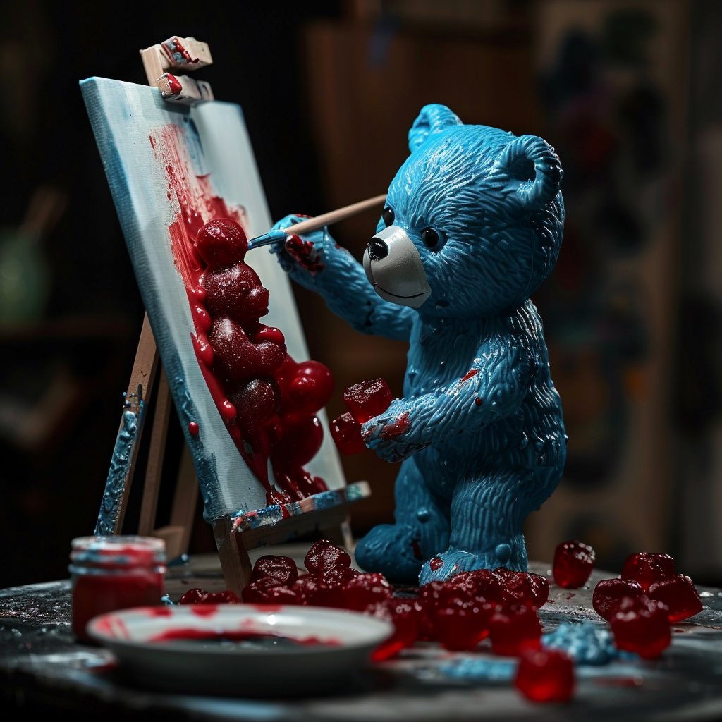 Vodou45's tweet photo. Let’s paint a perfect picture! Blue is cool, red is dead! Grab your #bluegummy
$blue
#bluegummies https://t.co/T04Be1lJkk