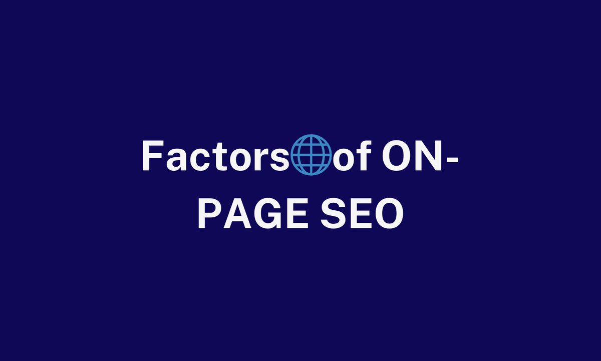 MuhammadHa88692's tweet photo. Some key factors of on-page SEO
High-Quality Content📖
Keyword Optimization💫
Title Tags and Meta Descriptions📜
URL Structure🕵️‍♂️
Header Tags (H1, H2, etc.)📌
Optimized Images💫
Internal Linking✌
Mobile-Friendliness🙌
Page Speed💨
#seo #onpageseo #metatags #keywordresearch #speed https://t.co/UqZHFEPjAI