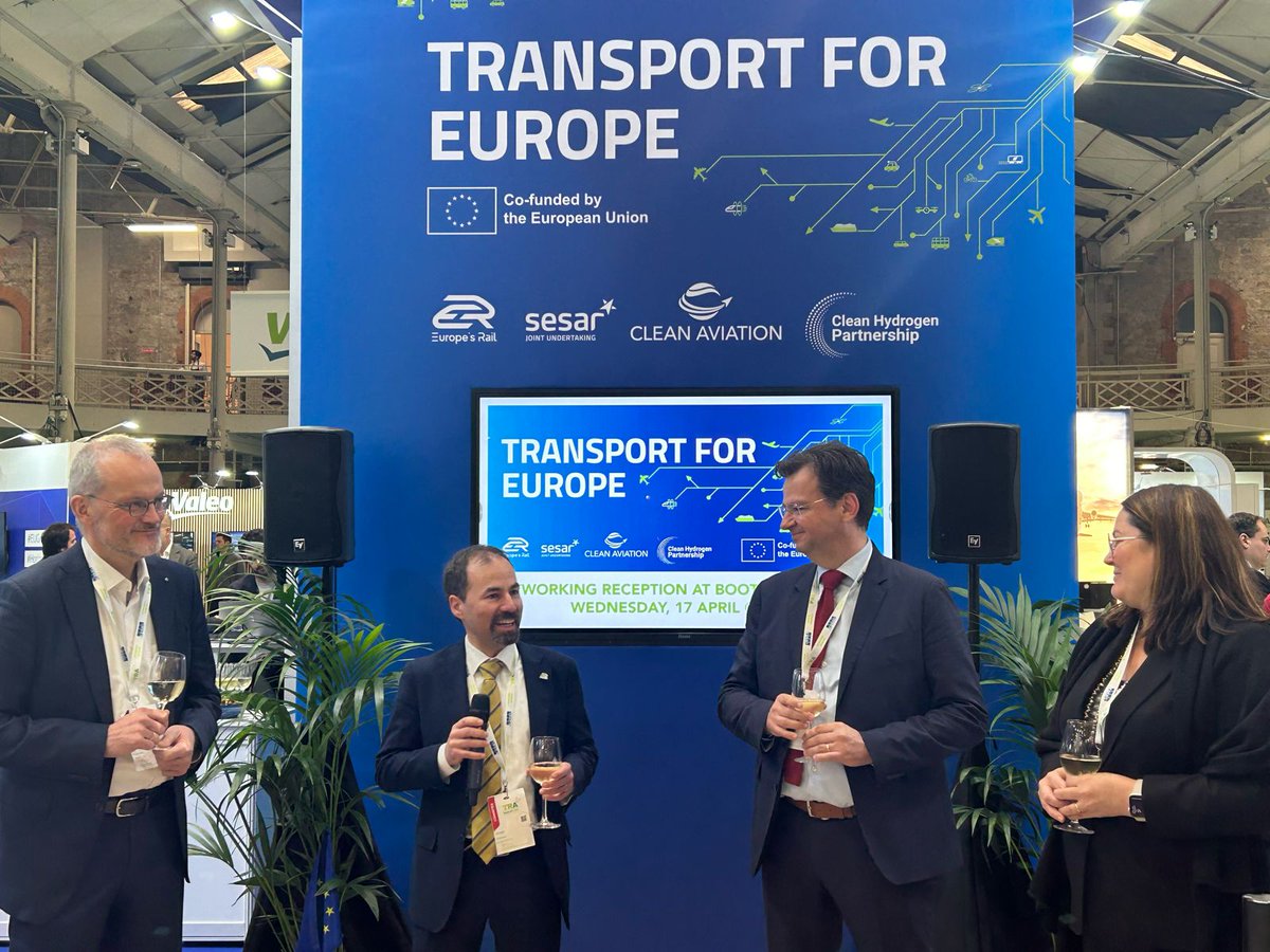 What an incredible last week, full of #innovations reshaping the #transport in🇪🇺at @TRA_Conference. #EU_Rail together with @SESAR_JU, @CleanHydrogenEU & @clean_aviation joined forces & showcased the importance of synergies with a joint stand. Learn more: bit.ly/3U6YQVA