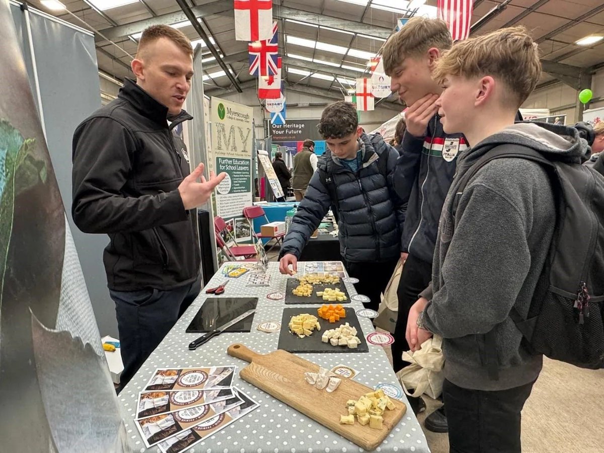 Great turnout at our Think Dairy event today in #Carlisle, hosted by @H_HGroup  - lots of young people from schools across #DumfriesandGalloway and #Cumbria came to learn more about the dairy industry and the wealth of career options it offers.
