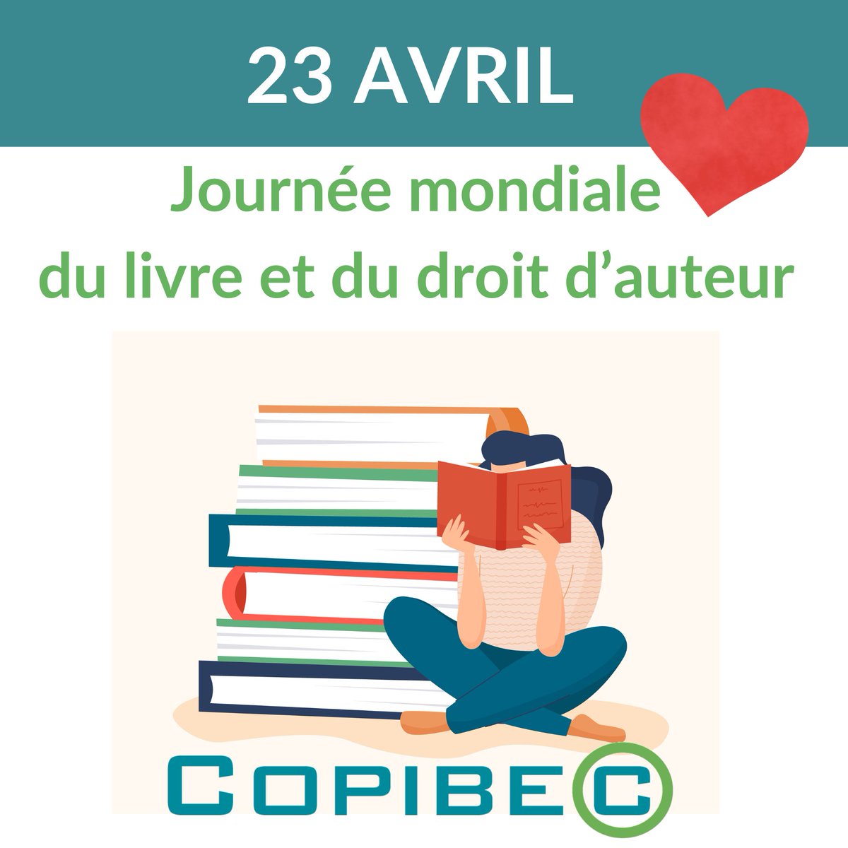 🌎Toute l’équipe de Copibec vous souhaite de passer une excellente Journée mondiale du livre et du droit d’auteur 2024!