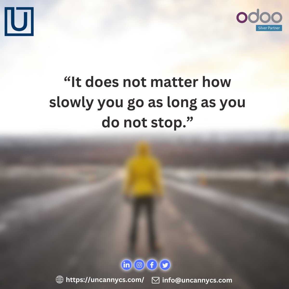 🌟“It does not matter how slowly you go as long as you do not stop. ”🌈
.
.
.
.
.
#Uncannycs #MondayMotivational #mondayvibes #mondaymorningblues💙 #inspirationalquotesdaily #motivationalquotesdaily👌 #motivationmondayquote #inspirational #quotesdaily❤ #quoteoftheday