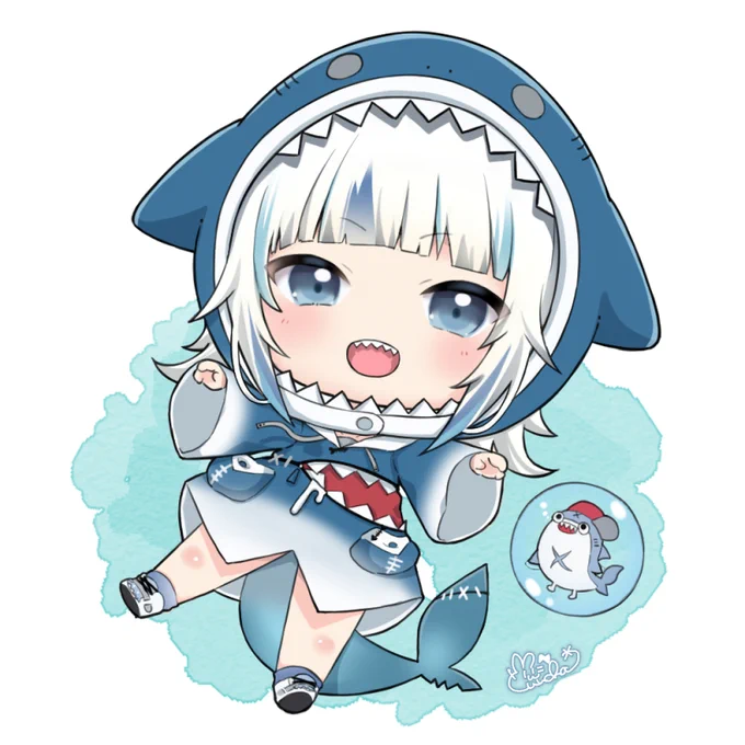 ホロライブENのちっちゃ『がうる・ぐら』ちゃん#gawrt #ちっちゃキャラR 