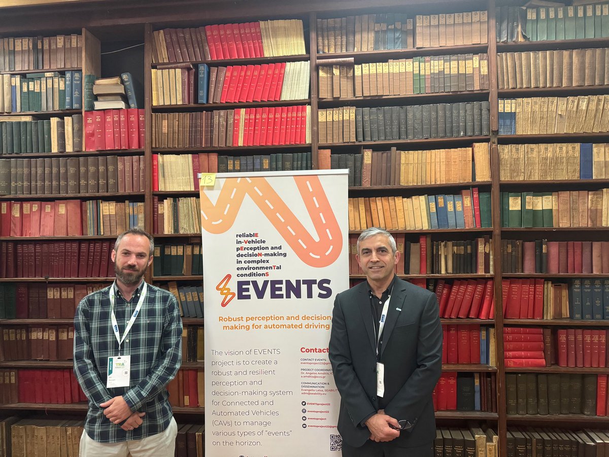 ISENSE_GROUP's tweet photo. 📢@PoDIUM_EU & @EVENTSproject22 participated last week in #EUCAD2024!
🚩Our teams' flagship projects in #CCAM were represented by Bill Roungas & Lazaros Gkatzikis during the poster exhibition & networking reception.
👉Stay tuned for #EUCAD2025!
#ISENSEResearch #AutomatedCars https://t.co/pDNcDiwUSP