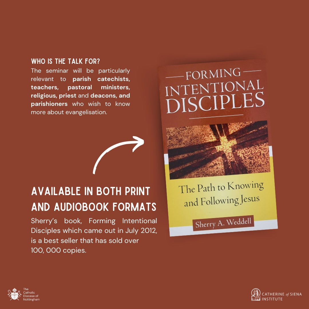 NottsDiocese's tweet image. An invitation to all! ✉️ Bishop Patrick invites you to a free online webinar, Tuesday 21st May, 6-8PM, led by best-selling author, and eminent speaker Sherry Weddell! 

Sherry, who is co-founder and co-director of the Catherine of Siena Institute and the author of ‘Forming