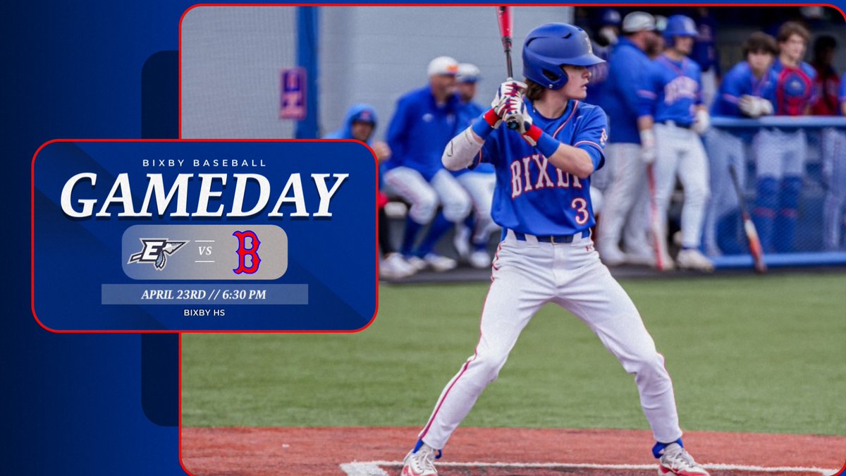 BixbyHSBaseball's tweet photo. GAMEDAY⚾️
The Spartans host Enid tonight for Game 2 and looking to split the Series, 6:30pm

JV Blue: @ Enid, 6:30pm

JV White: @ Bishop Kelley, 6:30pm

JV Red: @ Bishop Kelley, 4:30pm https://t.co/FywaHum4oH