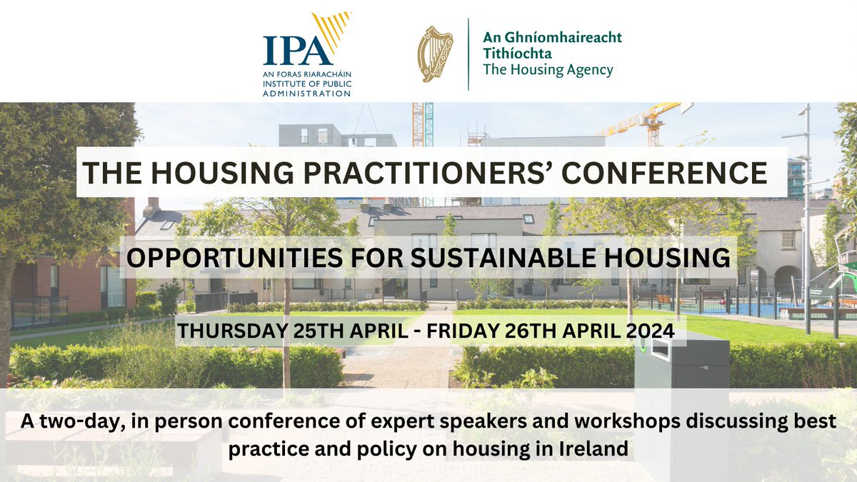 Looking forward to welcoming housing practitioners to our Housing Practitioners’ Conference this week. The conference will involve a day and a half of expert speakers and workshops discussing best practice and policy on housing. ➡️tinyurl.com/372jurc7 #HousingConference2024