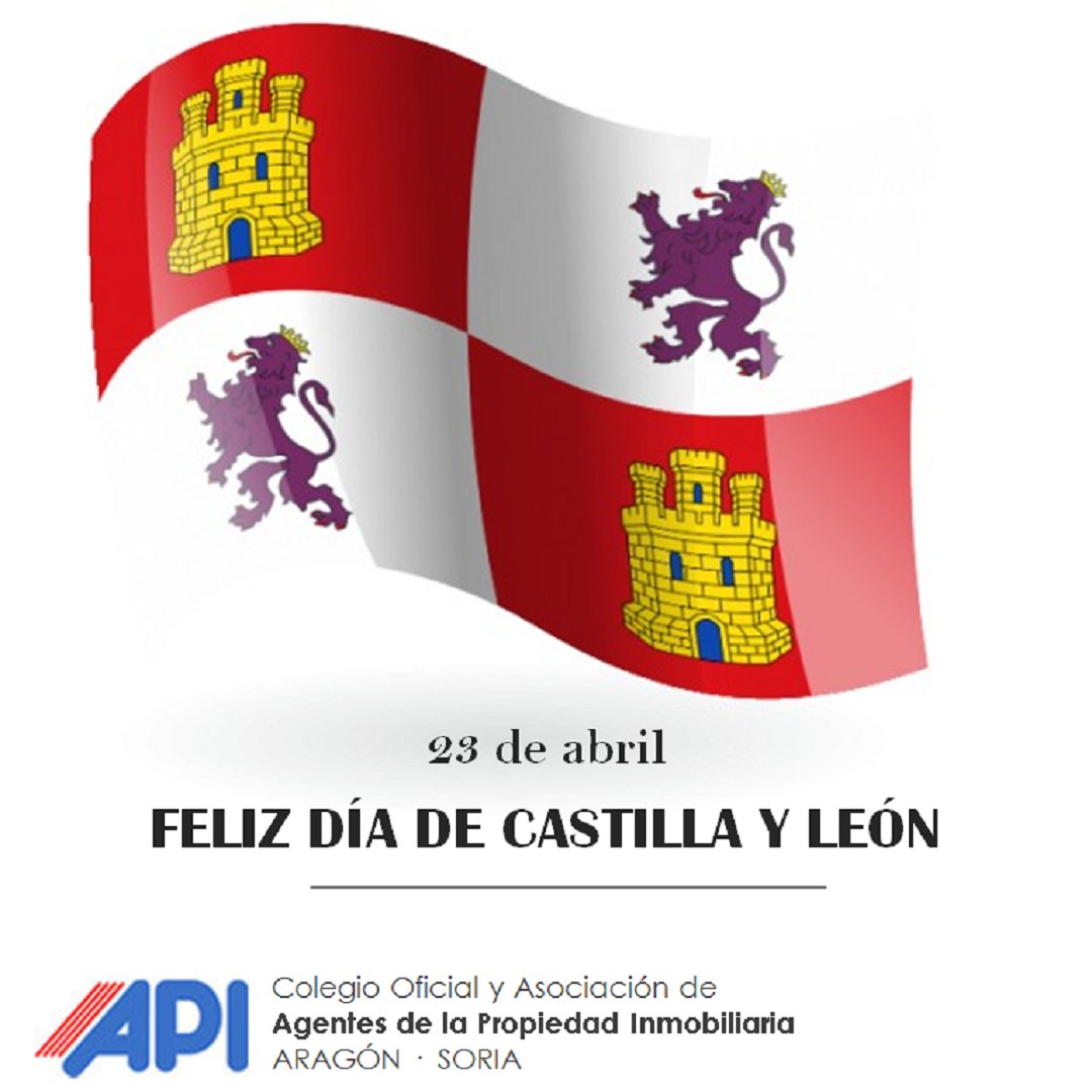 ¡Feliz Día de Castilla y León! 💜
🟥🏰🦁⬜

En especial a nuestros compañeros de Soria, una tierra repleta de oportunidades y de futuro por la que seguir trabajando.

#diadecastillayleon
#soria
#api
#agenteinmobiliario