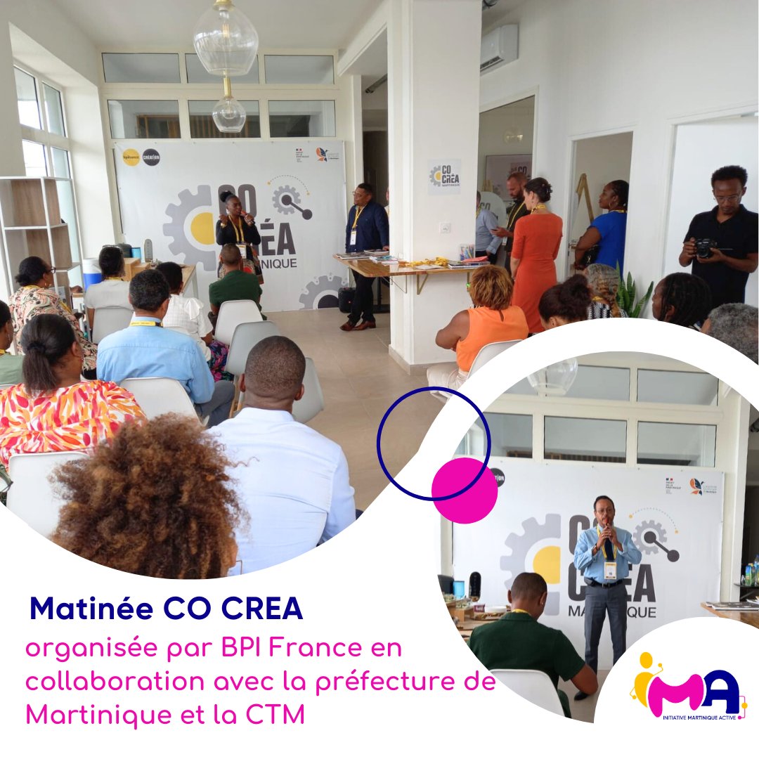 Comment lutter contre les freins à l'entrepreneuriat des femmes ? 👩🏽‍💼
C'était le thème de la matinée CO CREA organisée par BPI France en collaboration avec la préfecture de Martinique et la CTM au siège de Colab FWI, incubateur & accélérateur de projets.👩🏽‍💻