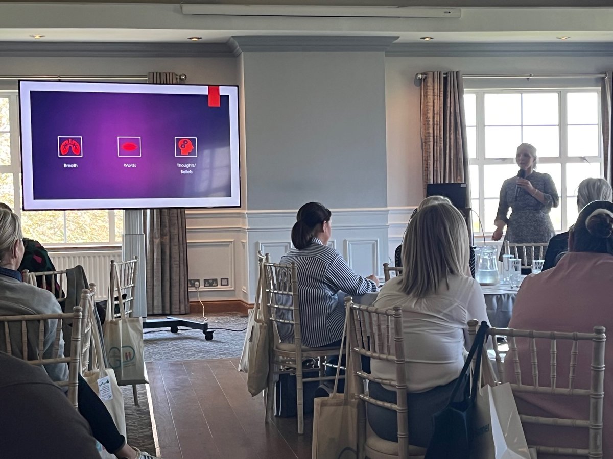 southern_fsu's tweet image. Joanne Callan encouraged the Practice Managers to take some time out of their busy schedules to think about their breathing, words and thoughts in her Controlling the Uncontrollable presentation. 
@B_BalancedU
#PMCON24 #BeBalanced #wellbeing