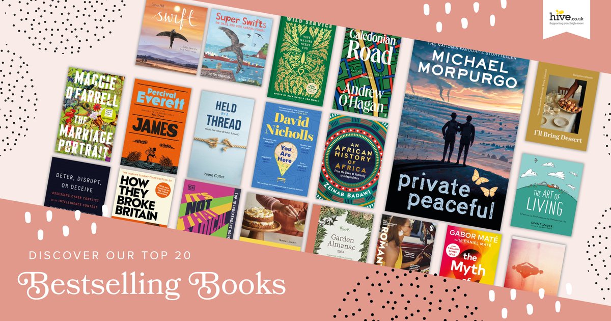 Explore this week's bestselling books, ranging from Michael Morpurgo's captivating 'Private Peaceful' to fresh releases showcasing works by @TheZeinabBadawi, @scarthomas, and the must-read #YouAreHere by @DavidNWriter, alongside many others! Shop now: hive.co.uk/books/bestsell…