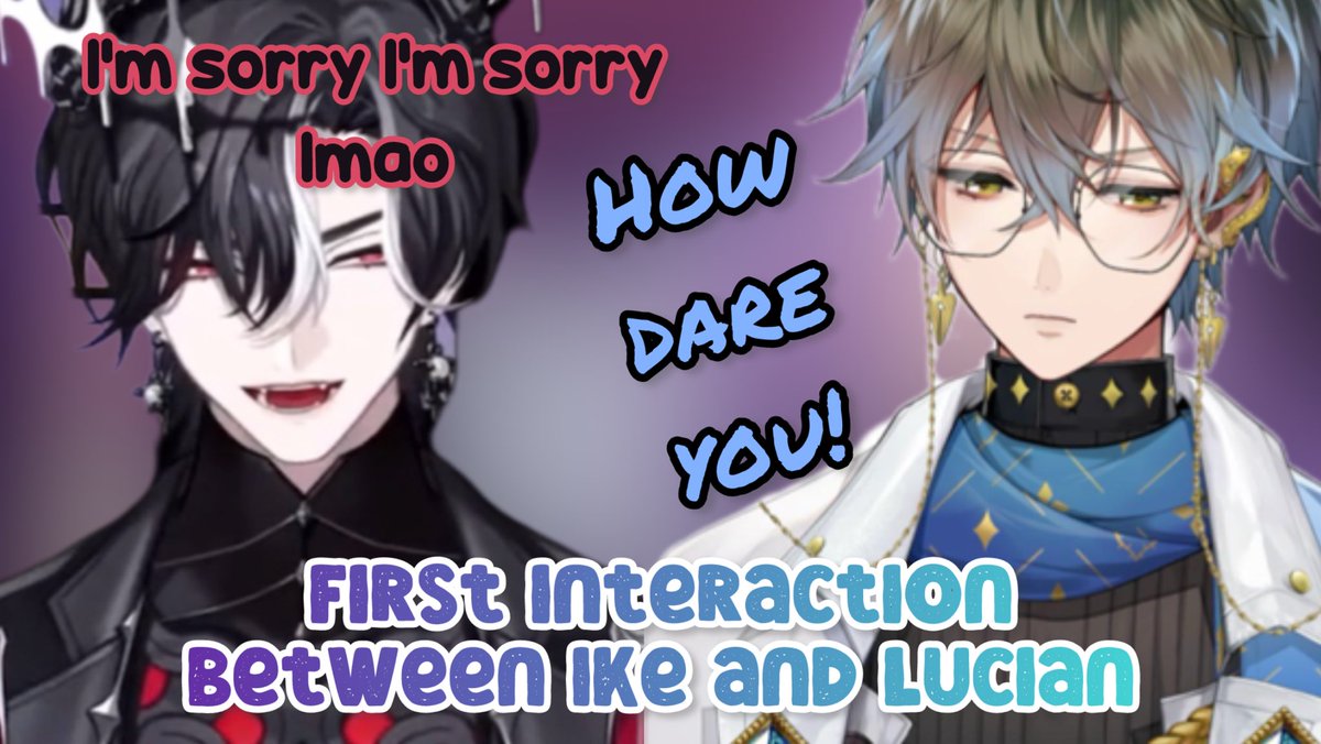 🖋️ & 🎸🌙 Their first impression lmao 
💠clip here💠youtu.be/qf33gZ0FN5o
#SliceofIke #Lunarisclipse