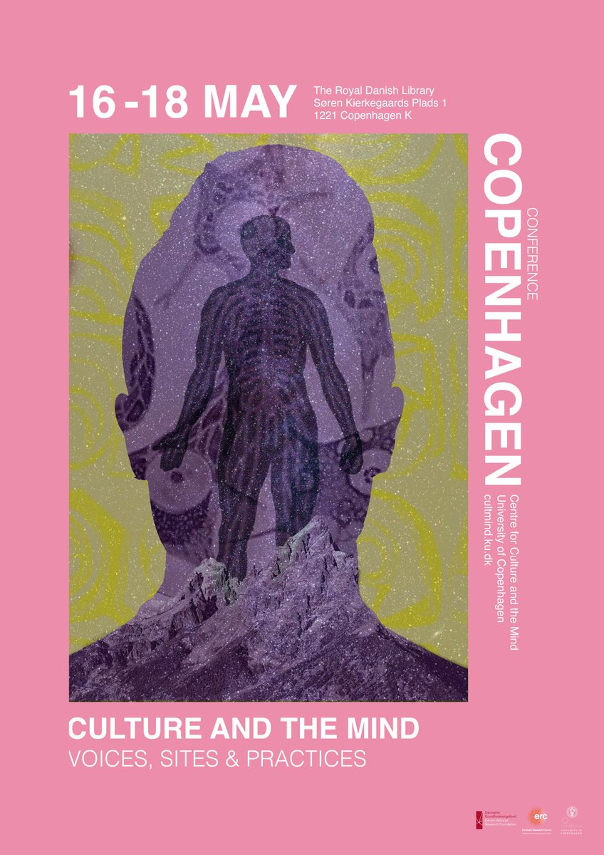 cultmindcenter's tweet photo. CULTMIND's first conference, 'Culture and the Mind: Voices, Sites, and Practices', is happening May 16-18 in Copenhagen.  
Register here, if you can make it in person: https://t.co/lVqEGJe6ZT. Limited spots available!🏃‍♀️Can't attend? Stay tuned for streaming details. #cultmind https://t.co/QXyITsj61o