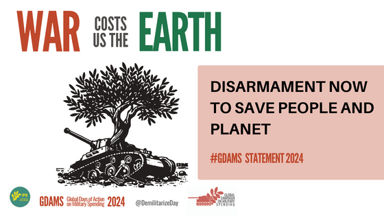 Disarmament now to save people and planet! A new call for governments to redirect military spending to pressing global challenges @DemilitarizeDay @IntlPeaceBureau #GDAMS sharing.org/information-ce…