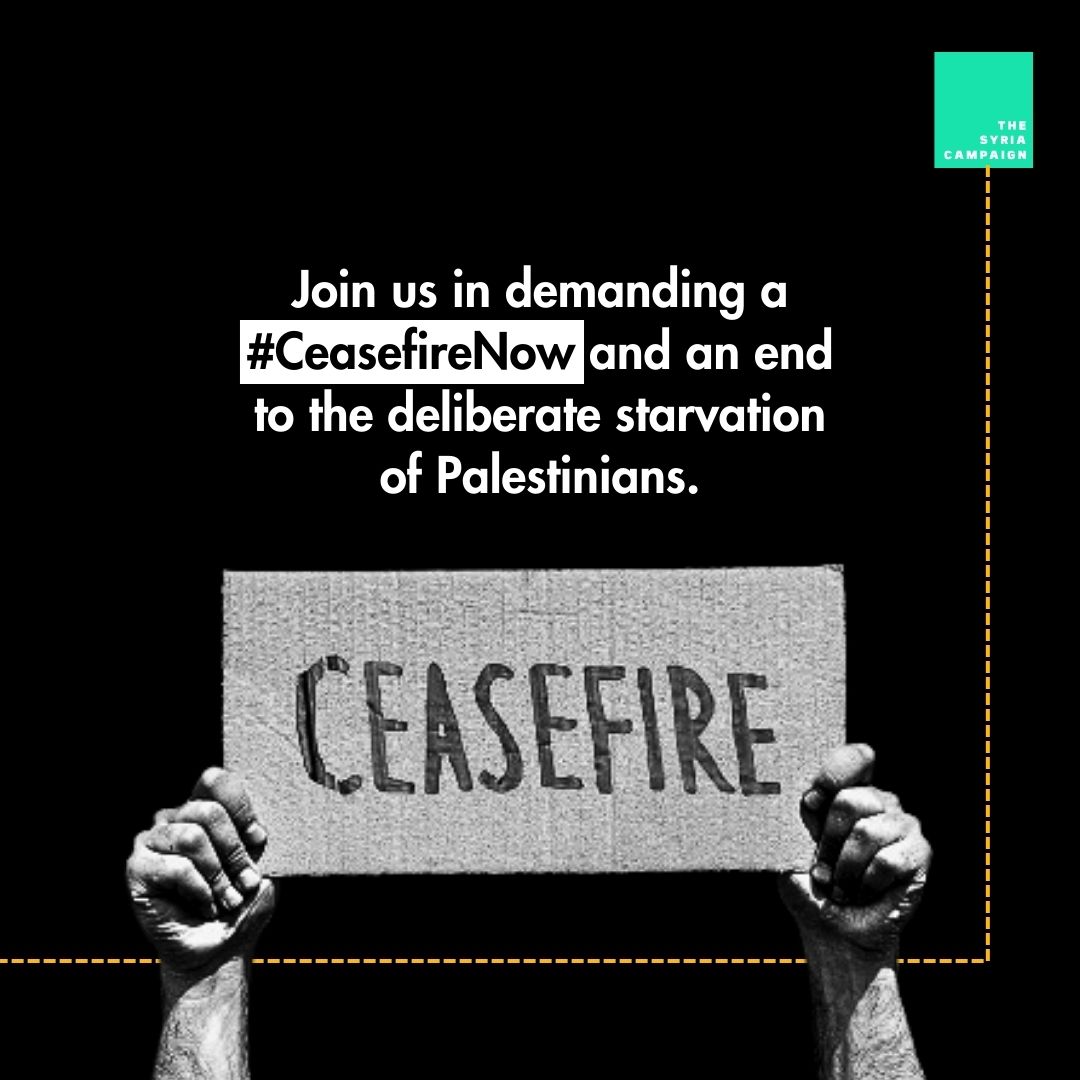 Join us in demanding a #CeasefireNow and an immediate end to the deliberate starvation of Palestinians by Israel. To find out more about the use of starvation in conflict, watch our recent webinar on our Youtube page: youtube.com/watch?v=bTHiVH…