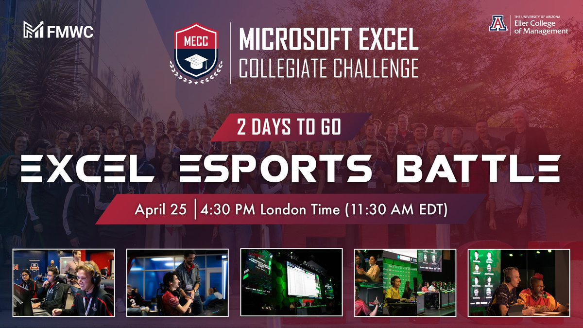 Countdown is on! Just 2 days until the next Excel Esports battle! 🎮 Test your Excel skills competitively & qualify for the Vegas finals. Watch the pros in action & tune into the live feed linked below! 📊🔥 #ExcelEsports #2DaysToGo