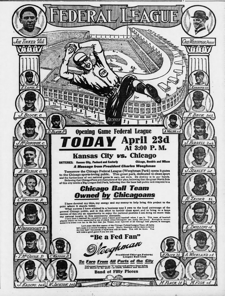 The ballpark now known as Wrigley Field first opened its gates 110 years ago today.