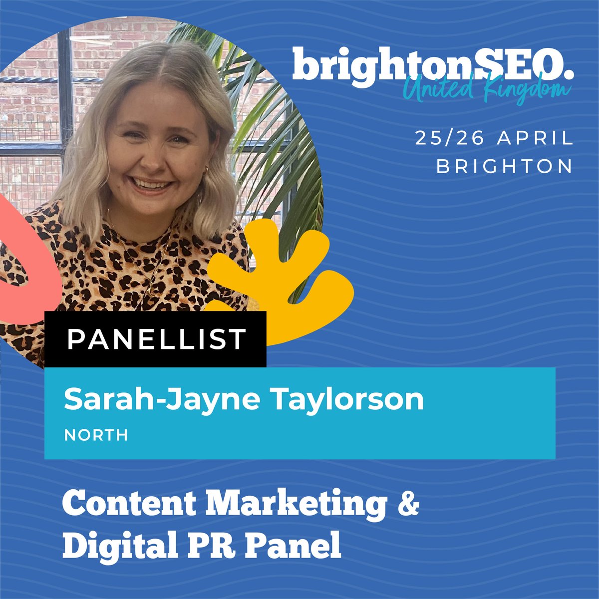 I'll also be joining the brilliant @KarimAdibPR, @VictoriaRoscow and @willwaldronpr on Friday for the Content Marketing & Digital PR panel. 

I can't wait to hear everyone's insights and I'm sure there's going to be tonnes to dive into #brightonSEO