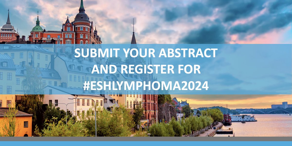 #ESHLYMPHOMA2024 Submit your abstract & register for the conference in Stockholm 🇸🇪 on November 1-3, 2024! Proceed here ➡ bit.ly/3NDQ8Lq 4th How to Diagnose and Treat #LYMPHOMA Chairs: Christian Buske, Michael Crump, @gilles_salles, @c_thieblemont #ESHCONFERENCES #Lymsm