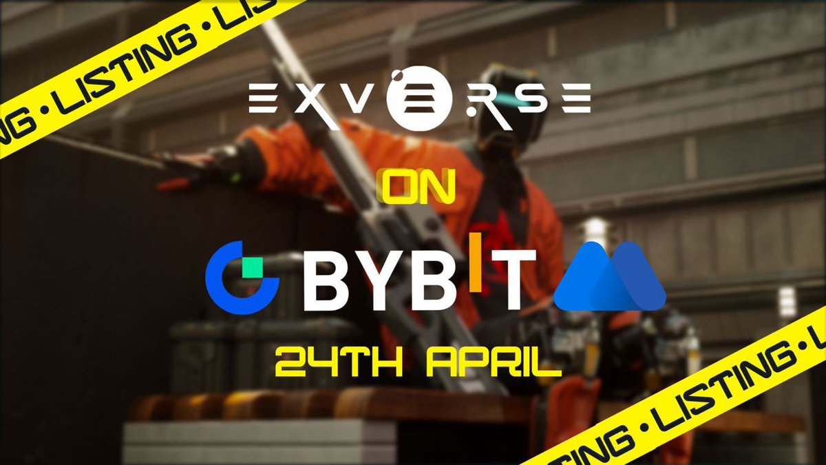 Daha önce bahsettiğim @Exverse yarın listeleniyor! 🤑 📈 $EXVG adlı yapay zeka destekli bir FPS oyunu olan $EXVG, en büyük borsalarda 24 Nisan TR i 13.00'te listelenecek. 🚀 CEX Listelemeleri: 24 Nisan saat 13:00 TSi 📈 Bybit | 🪙 Gate.io | 📈 MEXC Çift: