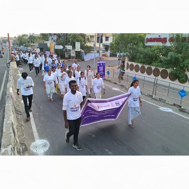 RCVCET_3203's tweet image. Walkathon for
Election Awareness☝🏻🗳️