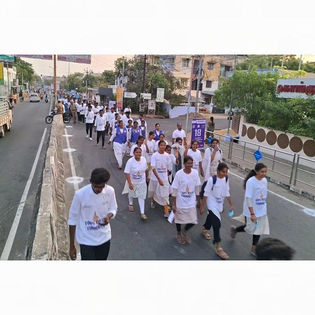 RCVCET_3203's tweet image. Walkathon for
Election Awareness☝🏻🗳️