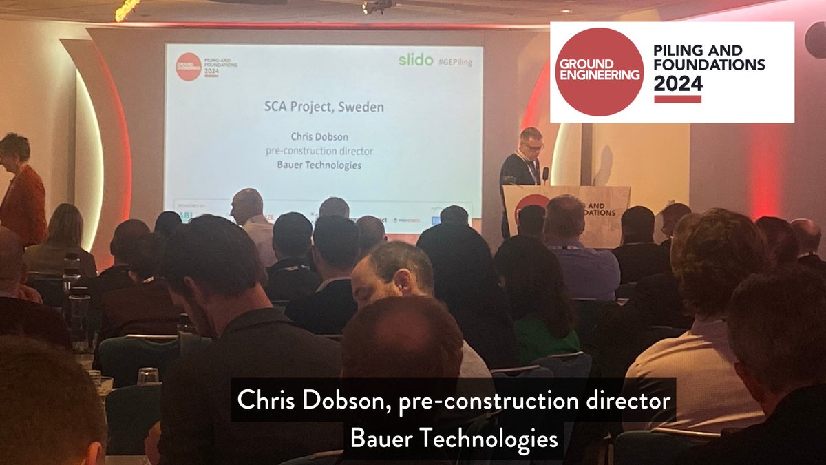 Chris Dobson, pre-construction director at Bauer Technologies is giving us an amazing insight into an international project where large diameter single auger mixing was performed near shore from a barge down to a depth of around 20m. #GEPiling
