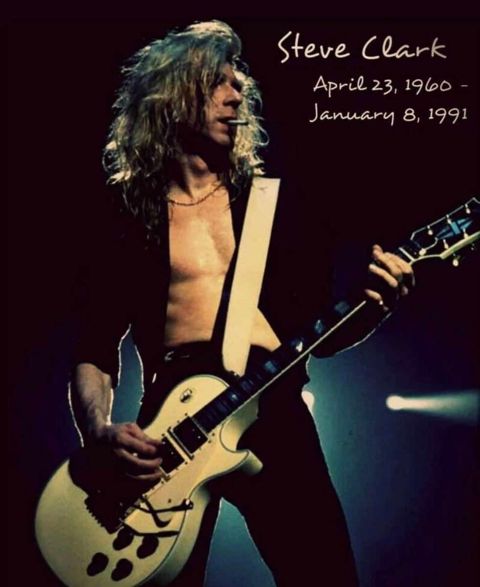 April 23, 1960. Steve Clark is born in Sheffield, United Kingdom. He was one of the guitarists for the English band DEF LEPPARD. He died on January 8, 1991 in London, United Kingdom.