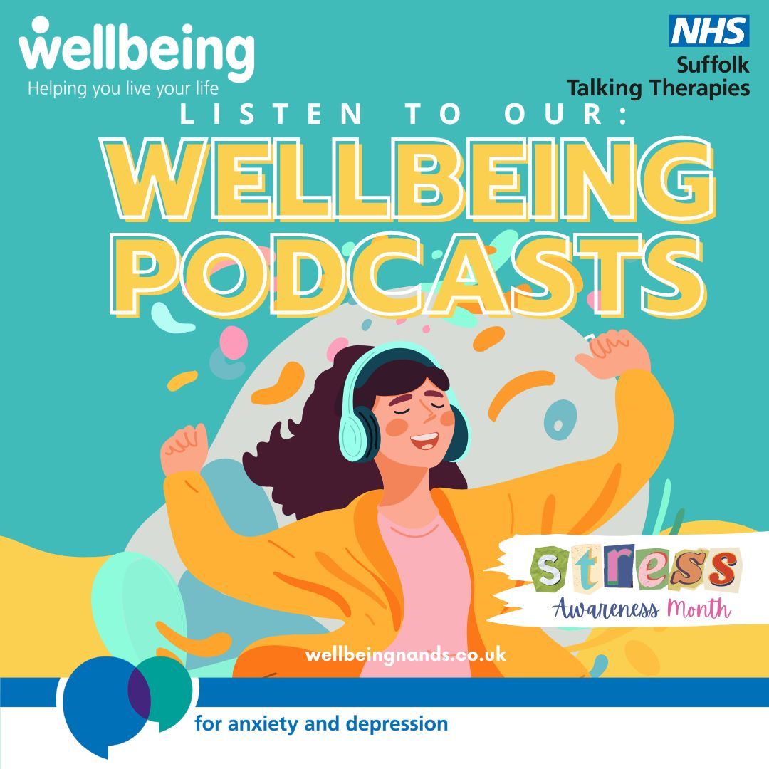 Did you know we have lots of free podcasts available for you to listen to?🎧 Our podcasts explore a wide range mental health topics using lived experience of mental health challenges and recovery. Listen here: wellbeingnands.co.uk/suffolk/podcas… #StressAwarenessMonth #podcasts