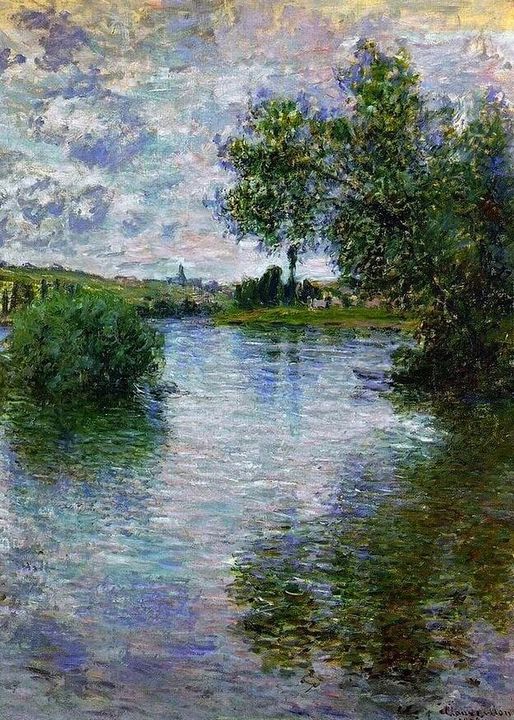 Claude Monet, Seine At Vetheuil, 1879