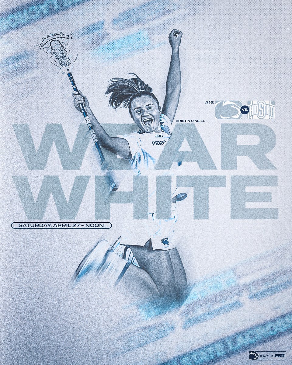 QUARTERFINALS AT PANZER 🥶 Wear white this Saturday as women's lacrosse takes on Ohio State in the Big Ten Tournament!