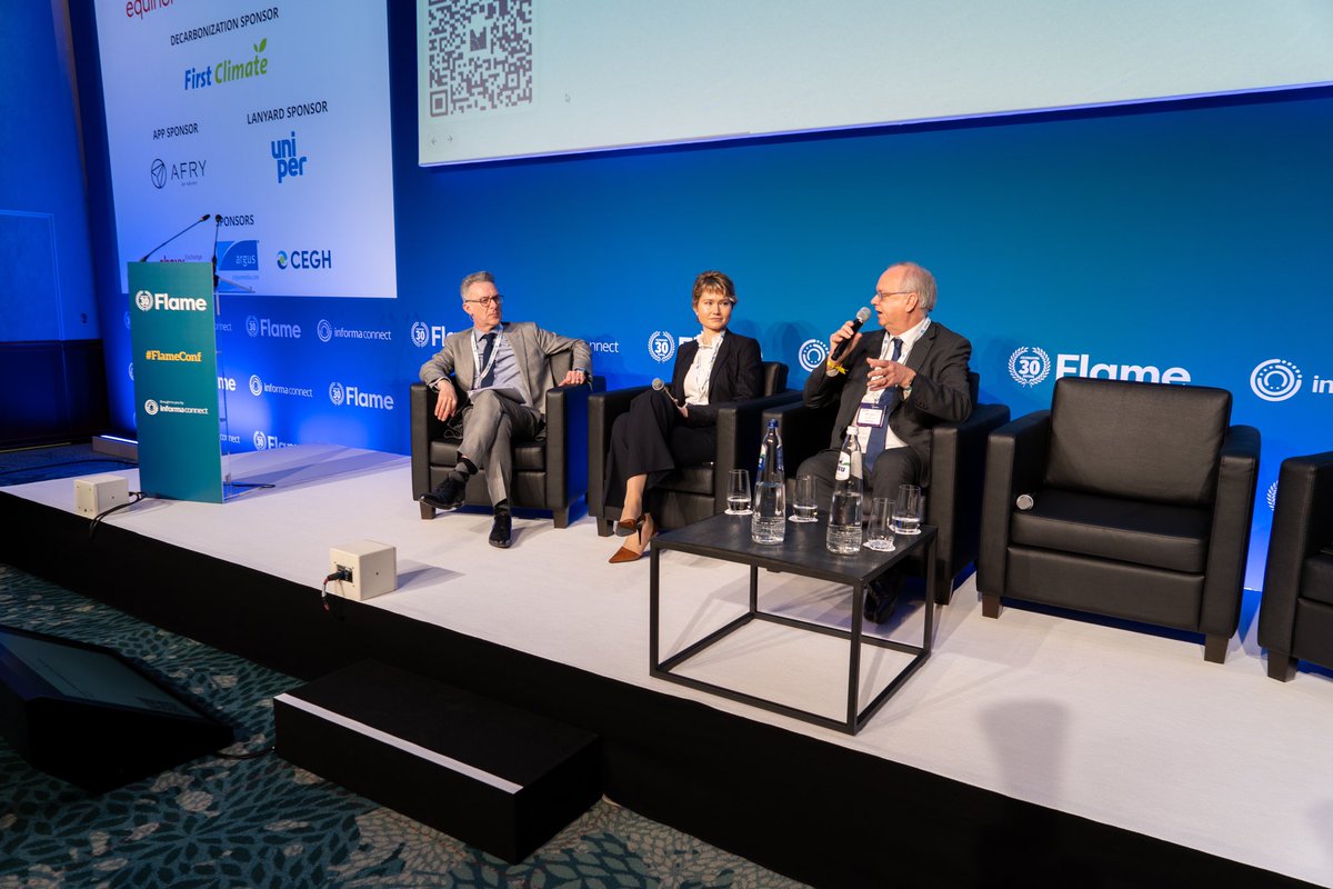 FlameConference's tweet photo. Today's session on the Evolution of Global Markets and Price Mechanisms was a deep dive into the shifting landscape of the gas industry. We explored market dynamics and their impact on consumers. #Flame2024 #FlameConf💡 https://t.co/Jb8UidlNT5