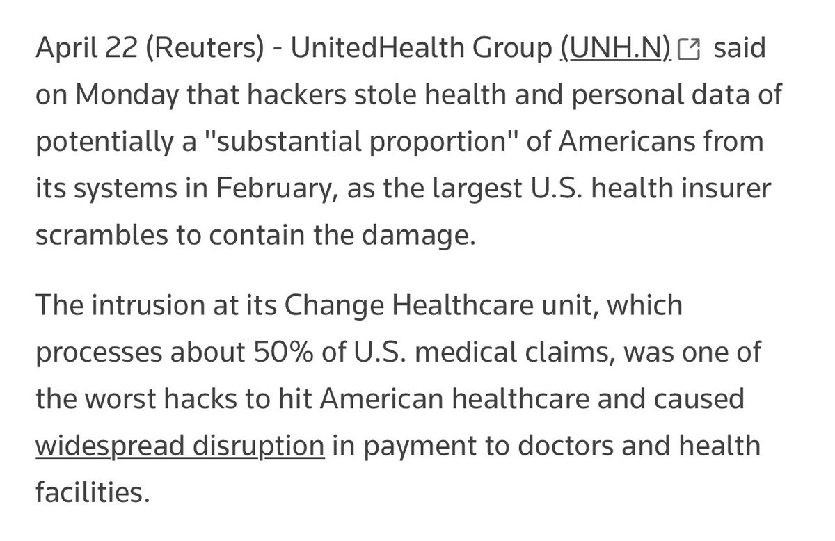 “we’re a comparatively small part of the $5 trillion healthcare system”