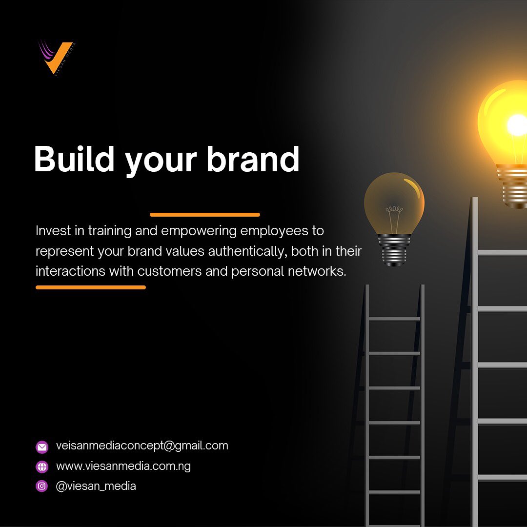 Build employee brand advocacy through training and empowerment. #brandbuilding #brandambassador #brandrep #viesanmedia #employeetraining #brandvalues