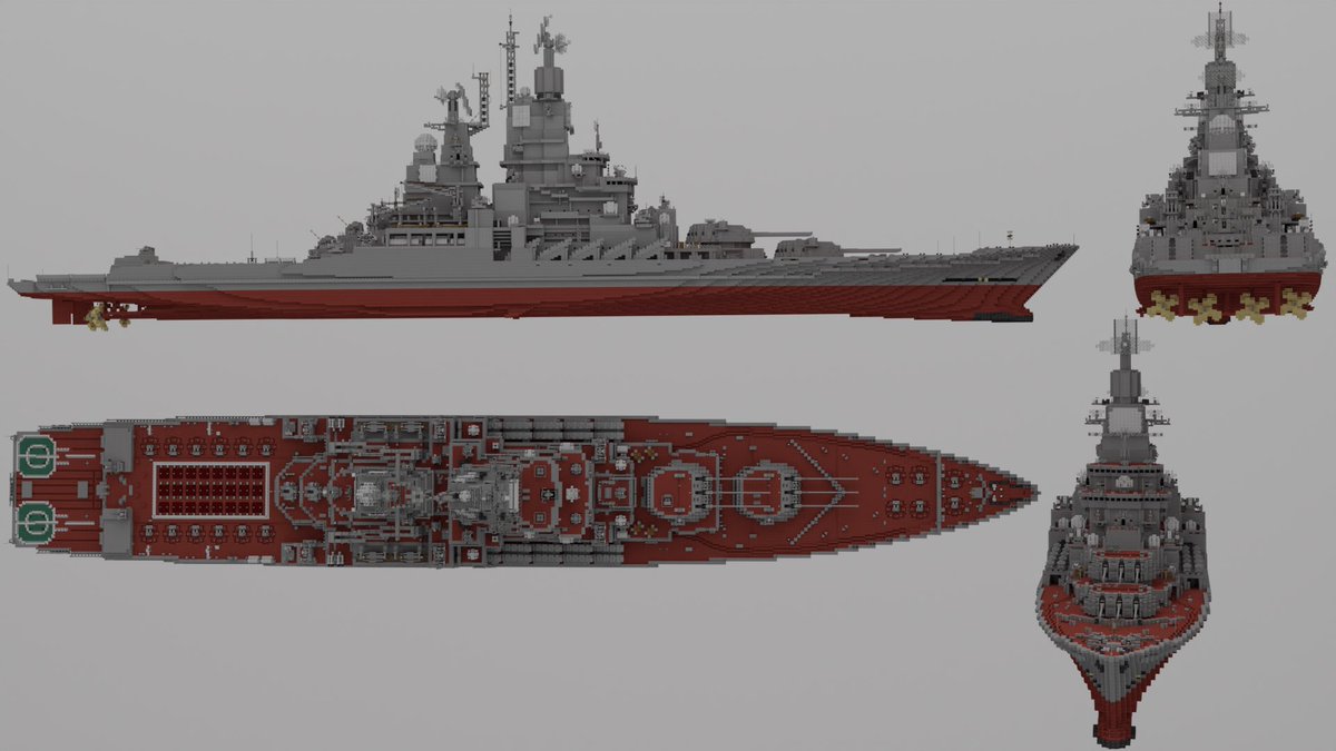 yoru14s's tweet image. ミサイル戦艦
Jamison Cunningham氏のデジタルアート作品のオマージュ
 #minecraft軍事部　
#Minecraft #マイクラ
