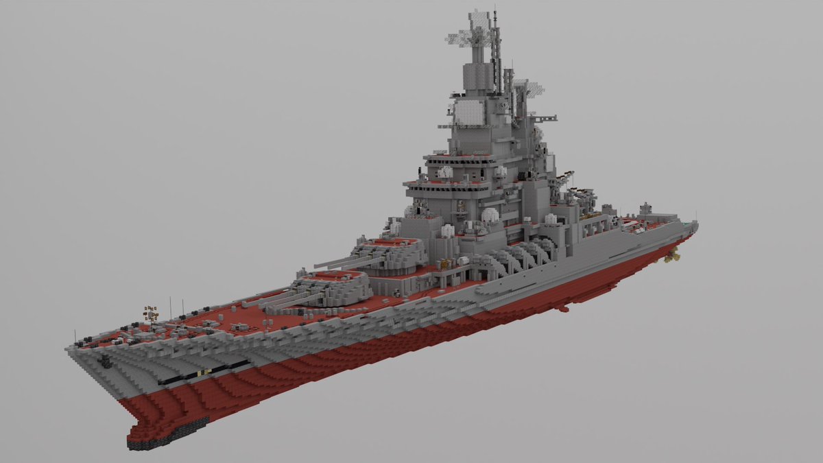 yoru14s's tweet image. ミサイル戦艦
Jamison Cunningham氏のデジタルアート作品のオマージュ
 #minecraft軍事部　
#Minecraft #マイクラ