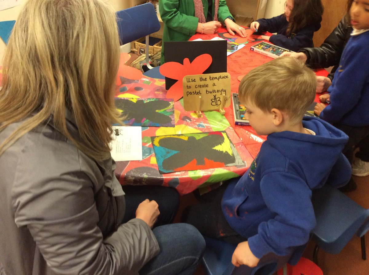The EYFS had an eggciting morning at Stay and Play, full of new life and artwork!