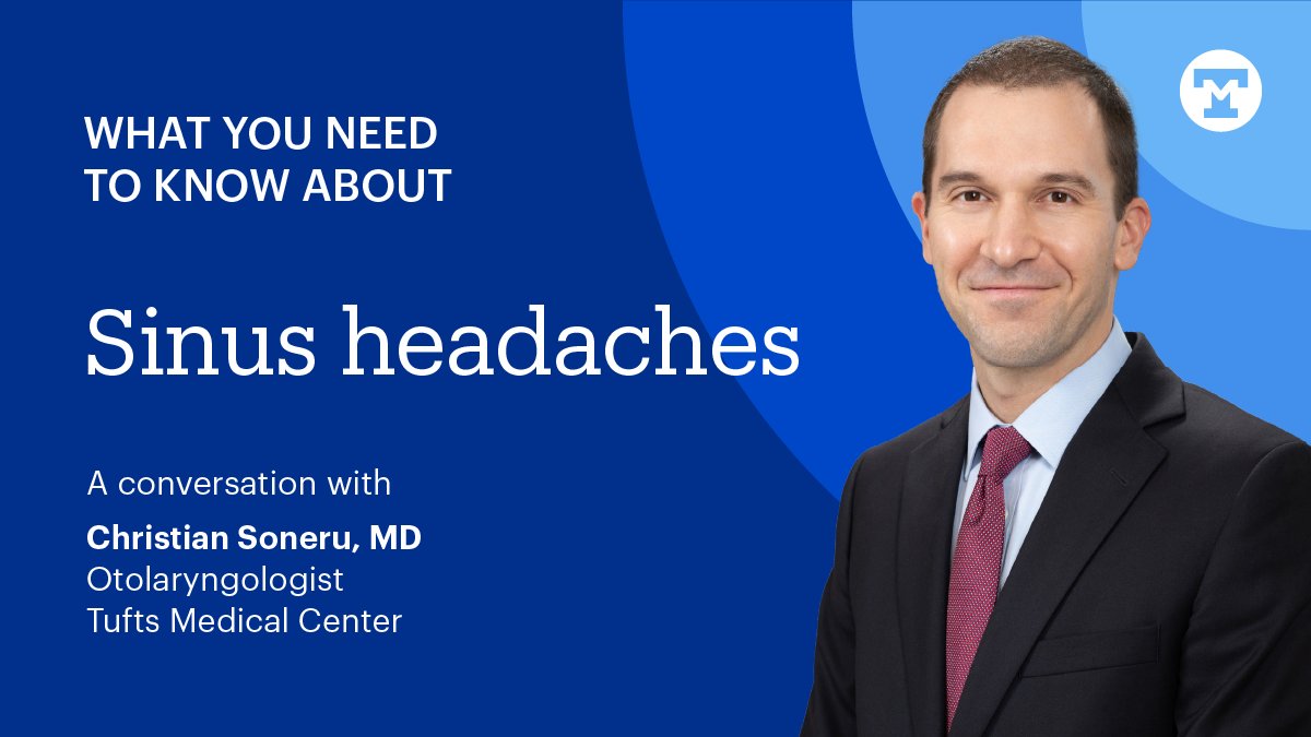 Warmer weather often comes with dreaded seasonal allergies and sinus headaches. But did you know that what we feel as sinus headaches aren’t always caused by sinus problems? Learn more: tuftsmedicine.org/about-us/news/… #TuftsMedicine