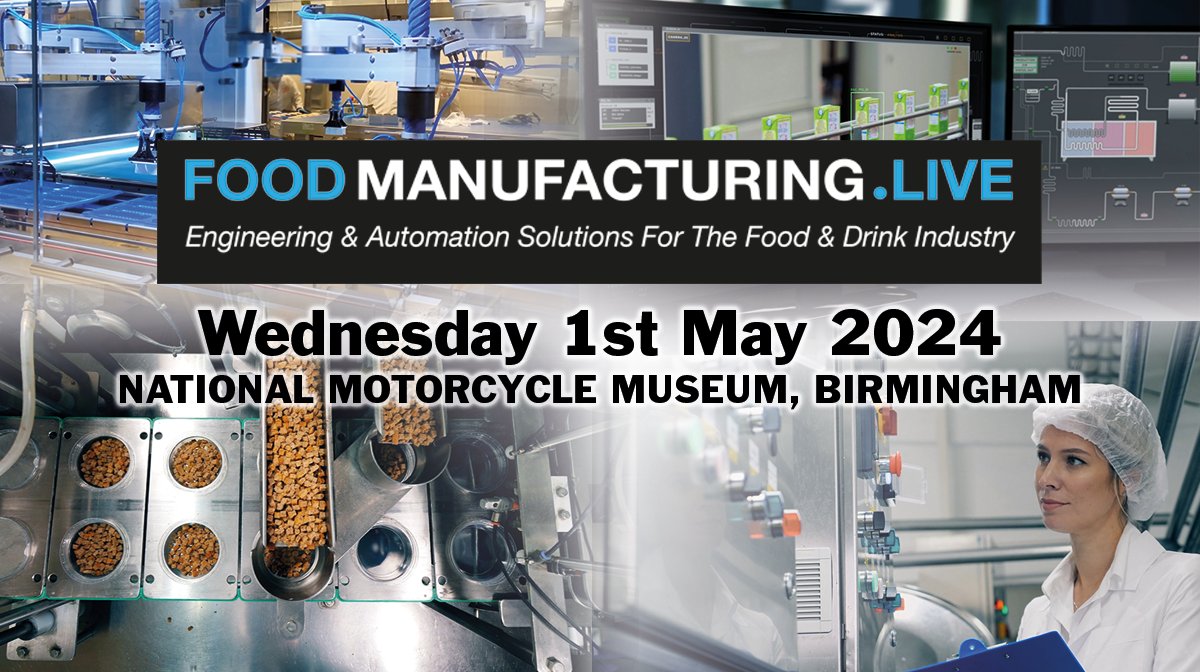TWO DAYS until Food Manufacturing Live opens! There's still time to register for this specialist, free to enter event, at The National Motorcycle Museum. See the latest engineering & automation innovations for UK food & drink manufacturing. Join us there!
bit.ly/48Ak82N