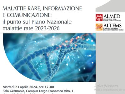 TVMR_CNMR's tweet photo. 🔴#malattierare, #informazione e #comunicazione: il punto sul #PNMR 2023-2026 - alle 17 all' @Unicatt 

🎯Focus sull’attuazione del #PNMR e sul ruolo strategico di informazione e comunicazione

🗣️Tra i relatori, Marta De Santis @cnmr_ISS 

Leggi qui👇
https://t.co/e8IdLWZAI6 https://t.co/fuXM9O0hed