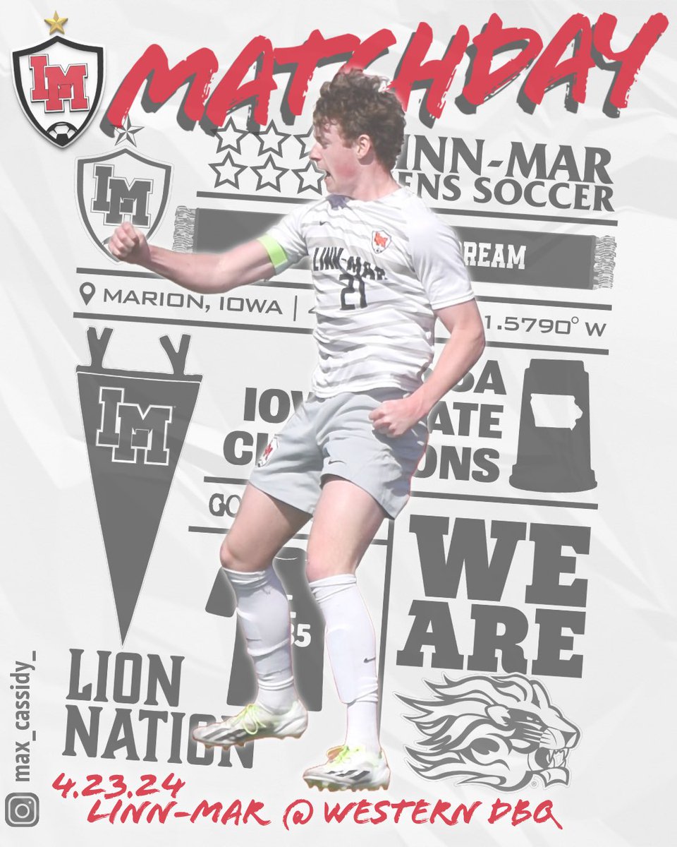 LinnMarSoccer's tweet photo. It’s Matchday 9️⃣ and today we take our 3-game win streak north to Epworth, and take on the Bobcats.
⚽ LM @ Western Dubuque
⌚ VAR - 5:15pm 
⌚ JV1 - 7:00pm
🏟 Buchman Stadium, WDHS
🎟️ https://t.co/j2E076RSfD
#GOALdriven 
#IHSAA #iahssoc https://t.co/qanTYVey9s
