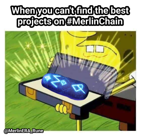 MerlinERA_Rune's tweet photo. 😂 When you can't find the best projects on #MerlinChain and you're like, "Should I cast a spell for better luck?" 🪄✨ 

#Meme #Merlin $MLRU $BTC https://t.co/JHEI30bwdE