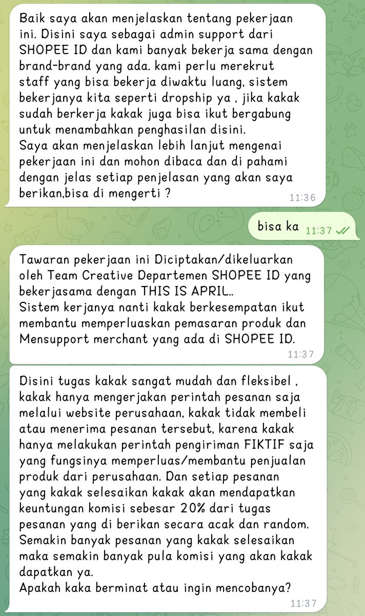 ASuffiana28823's tweet photo. @nerssyu sama ka, ak jg di tele dan info lokernya tuh di post ig daerahku https://t.co/FwsuzgLpiW