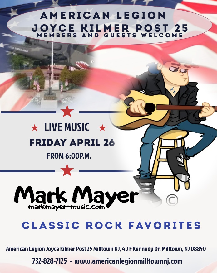 Performing 4 our Veterans & Guests Fri @ The American Legion Post 25 Milltown 🇺🇸 💜 🫡 🎵
@intuneGP @sitstrings @G7thCapos @spectraflex @lizardspitpeeps @papposticker @hipshotproducts
@RepairGuitarUSA @thankyouforyourservice @markmayermusic