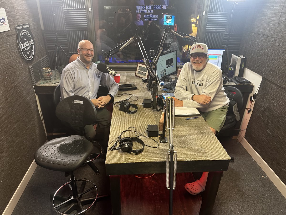 TallyState's tweet photo. A wonderful #TCCTuesday on The Greg Tish Show on @RealTalk93_WVFT. This morning, Doug Luciani spoke about the Performance Innovation Institute. https://t.co/6rX84ZbCMs