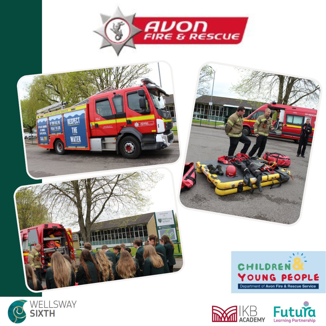 Today we had a visit from Avon Fire and Rescue, who gave a talk to the students about what they do and how to be safe in and around water @afrscyp @Futura_Learning #watersafety