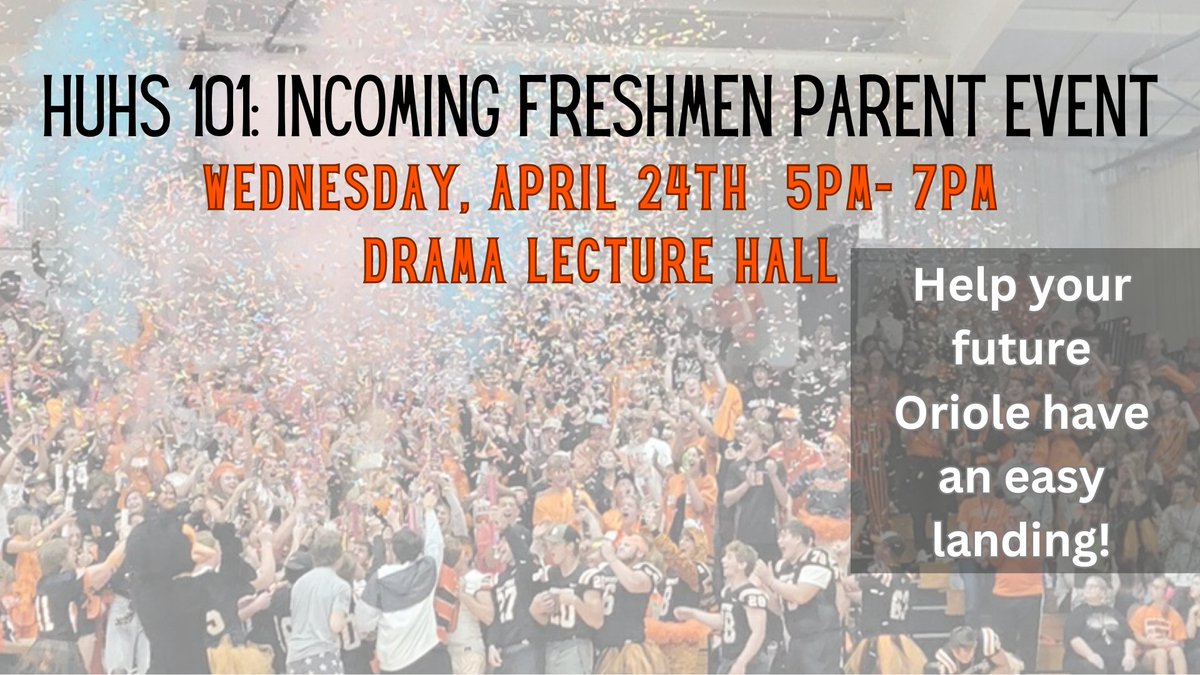 🎓📢 Calling all incoming freshmen parents! 📢🎓 Join us TOMORROW for our Parent Meeting! Discover what sets us apart and how we support your child's transition into high school. Connect with fellow parents and meet our staff!